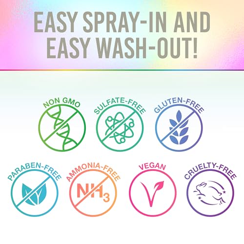 Punky Temporary Hair and Body Glitter Spray Silver ? Glitters Hairspray, Adds Sparkly Shimmery Glow, Hair Glitter for Kids, Women, Men 3.5 oz