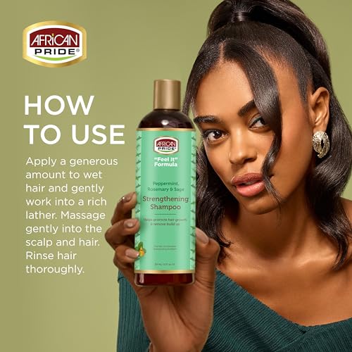 African Pride Feel It Formula Strengthening Shampoo - 12 fl oz