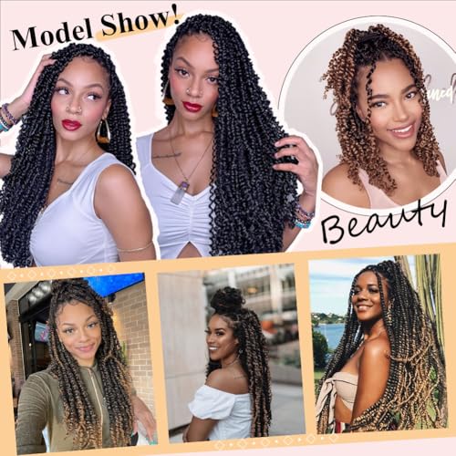 LOSMOEER 8 Packs Passion Twist Hair 10 Inch Ombre Gray Pre-twisted Passion Twist Crochet Hair Grey Pre-looped Crochet Braids for Women Passion Twists Braiding Hair Synthetic Hair Extensions