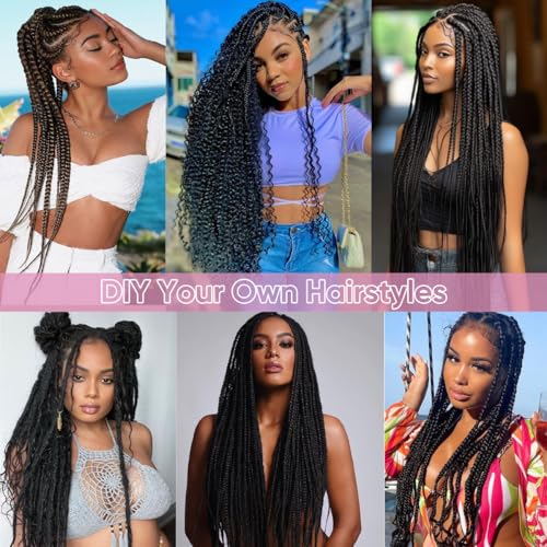Human Braiding Hair for Boho Braids 20 Inch 2 Bundles 100g Deep Wave Bulk Hair 12A Virgin Curly for Knotless Braids (Natural Color)