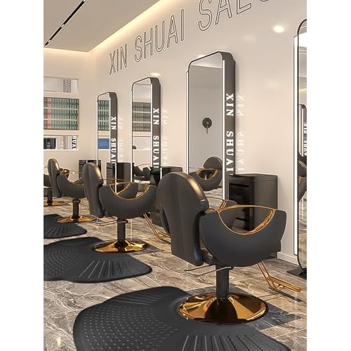 Lanstics 3.3ft. x 5ft. Salon Floor Mat, Anti Fatigue Barber Shop Chair Mat for Hair Stylist Barber Station Mat Beauty Floor Mats for Barber Chair Office Comfort Floor Mat for Salon & Barber