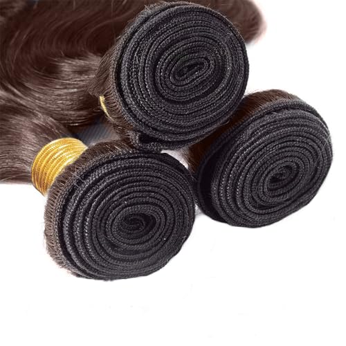 28 30 32 Inch Color #4 Human Hair Bundles DiexrLamx Hair Chocolate Brown Water Wave Bundles 8A Peruvian Virgin Remy Hair 3 Bundles Dark Brown Bundles Human Hair Extensions