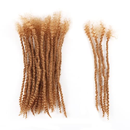 Orientdreads Textured Loc Extensions with curly ends,Human Hair 100% Human Hair Full Handmade for Women/Men Can Be Curled and Bleached (27, 10in 0.4cm 80 strands)