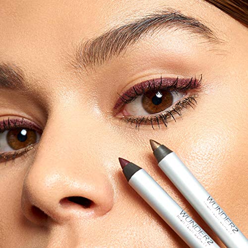 Wunder2 SUPER-STAY LINER Makeup Eyeliner Pencil Long Lasting Waterproof Eye Liner, Color Emerald Green Glitter