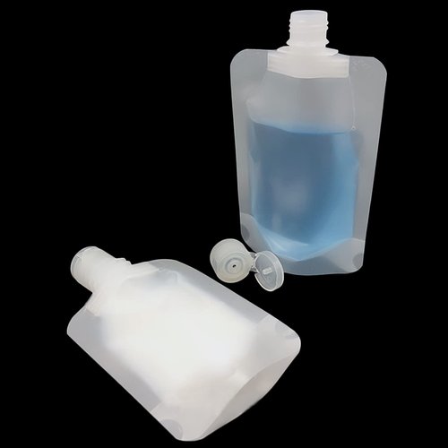 RONRONS 15 Pieces Refillable Squeeze Pouch Bags for Toiletries, 100ml/3.4oz Plastic Flask TSA Approved Travel Size Containers, Leak Proof Empty Squeezable Lotion Tubes Bags Shampoo Bottles
