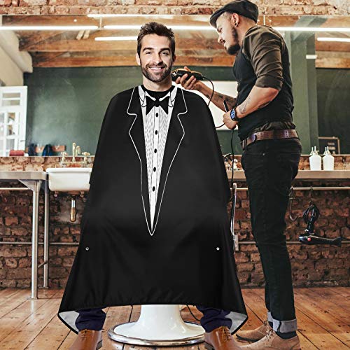 visesunny Professional Barber Cape Polyester Hair Cutting Salon Cape Apron Anti-Static Beard Bib Grooming Apron