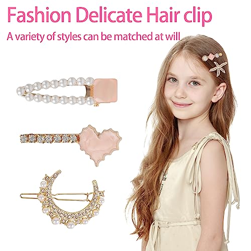 Hair Accessories for Girls£¬Teen Girl Gifts Including Jewelry Box/Hair Clips/Hair Barrettes/Hair Ties/Hair Bows£¬birthday gift for girls age 6 7 8-14£¨Cute Bear£©
