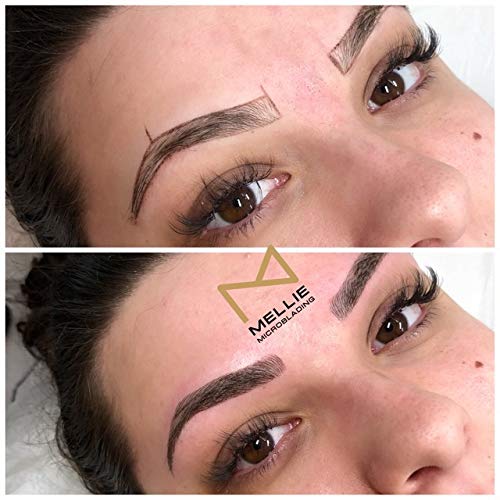 Mellie Microblading Pigment – Medium Brown 10 ml/.35fl.oz | Medical Grade | No Mixing | Long Lasting for Professionals Permanent Make Up Supplies