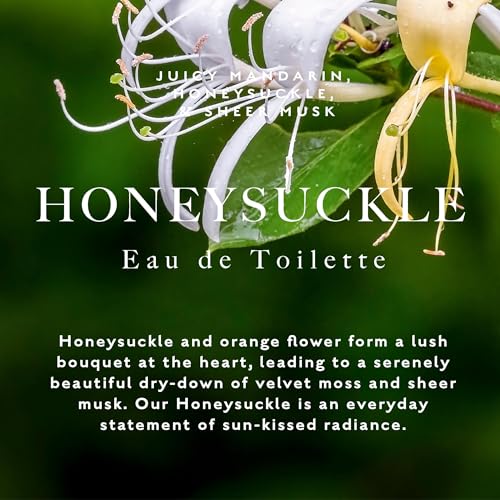Caswell-Massey Honeysuckle Eau de Toilette, Classic Floral Scent, Luxurious & Long-Lasting Fragrance for Women, Full Size, Perfume for Women, 2 Fl Oz