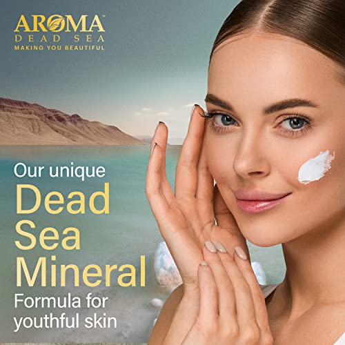 AROMA DEAD SEA Hyaluronic Acid Face Cream - Anti Aging Cream, Day & Night Facial Moisturizer for Face, Anti Wrinkle & Hydrating Face Moisturizer - 3.4 fl.oz (Hyaluronic Acid Face Cream Pack of 2)