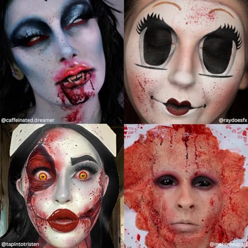 Mehron Makeup Blood Splatter | Professional Fake Spray Blood | Performance, Halloween, Face Paint, Costumes, & Special FX 1 fl oz (30 ml)