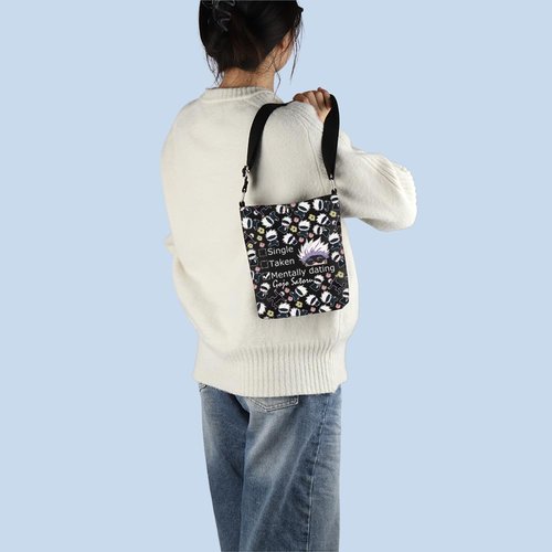 MNIGIU Anime Inspired Gift Anime Cosmetic Bag Anime Lover Gift Anime Themed Gift (TakenBlack)
