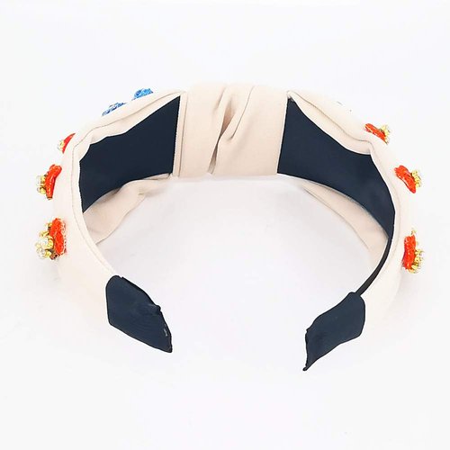 QTMY Rhinestone Crystal Headbands for Women,Hair Hoop Accessories Headwear Jewelry,522Beige
