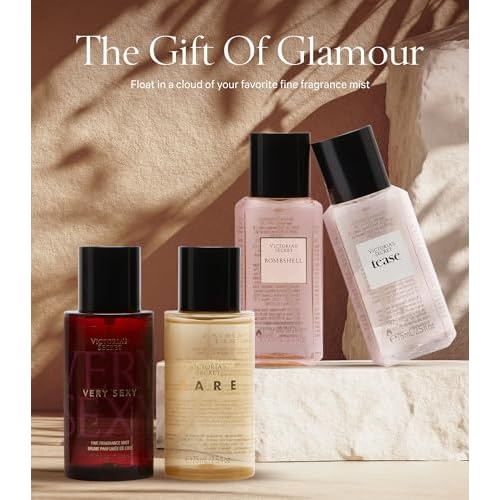 Victoria's Secret Fine Fragrance Mini Mist Gift Set, 4 Piece, Assorted Scents