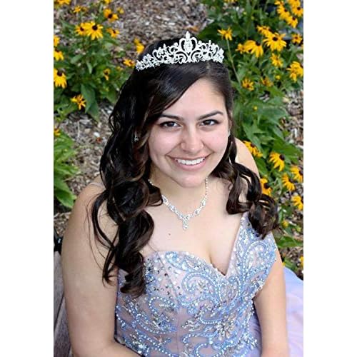 COCIDE Tiara Crystal Crowns Rhinestone Crown Bride Bridal Wedding Birthday Party for Women