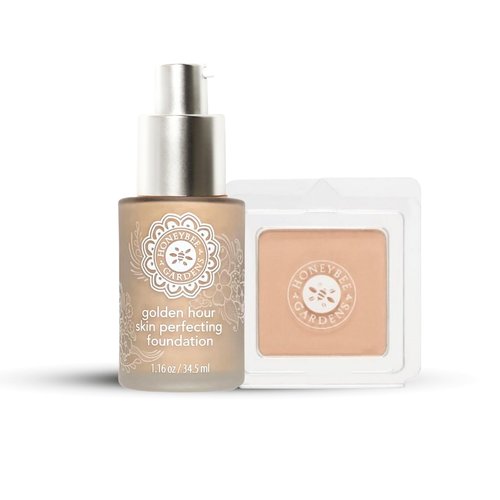 Honeybee Gardens Liquid & Powder Foundation Duo | Malibu