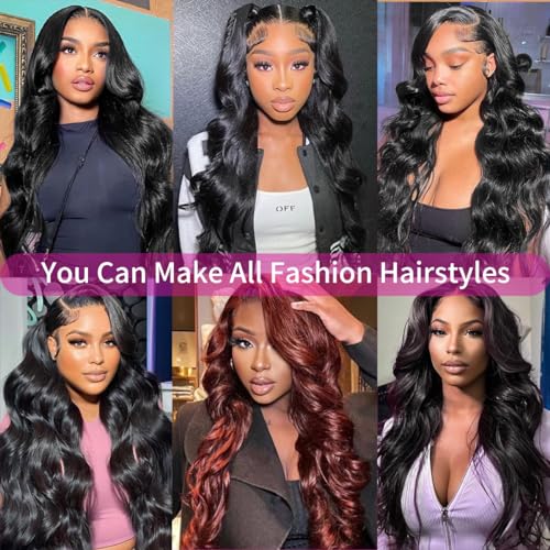 Lace Front Wigs Human Pre Plucked Body Wave 13x4 Lace Frontal Wig with Baby Hair 100% Human Hair Wigs for Black Women Body Wave Wig 22Inch
