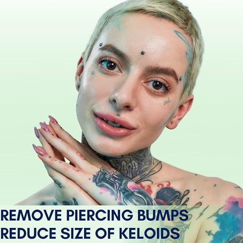 BodyJ4You Piercing Keloid Bump Removal - Natural Oil Piercing Bump Treatment - Nose Septum Belly Ear Cleaner Soothing Skin Recovery Solution - Safe Care New Piercing Reduce Scars - 24 x 0.33 Fl Oz