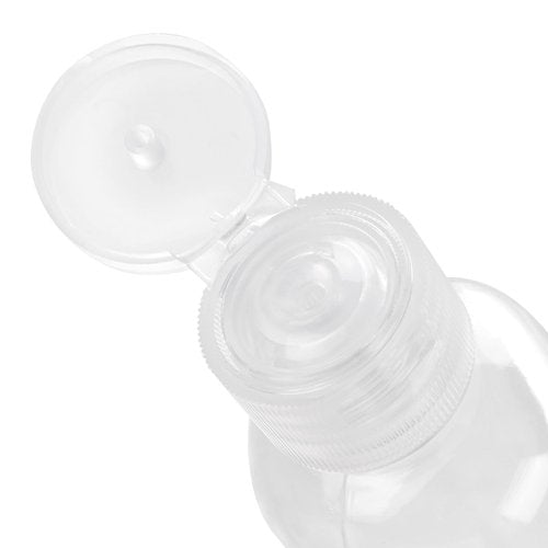 80 PCS 2 oz Clear Plastic Empty Bottles, Leak Proof Travel Size Bottles with Flip Cap For Body Wash, Shampoo, Lotion, Conditioner