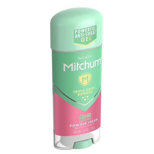 Mitchum For Women Anti-Perspirant Deodorant Clear Gel Powder Fresh 3.40 oz (Pack of 3)