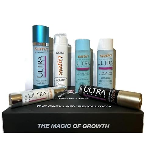 Satin Sensation kit - Hair straightening treatment shampoo - Amio acid formula - Smoke & formaldehyde free - Professional Italian formula Men & Women