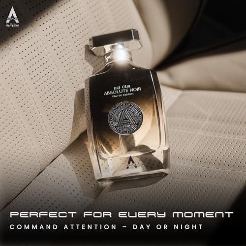 Absolute Noir Eau De Parfum for Men 100Ml 3.4Oz - Luxurious and Long Lasting Fragrances with Top Notes of Bergamot, Lemon, Grapefruit, Pink Pepper