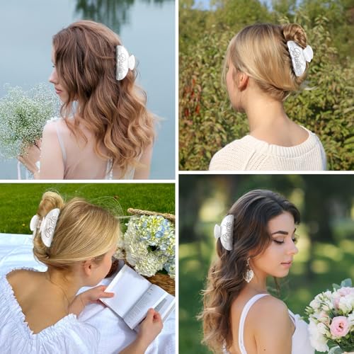 Bride Hair Claw Clip ? Bride to Be Gifts, Bachelorette Party Accessories, Bridal Shower Gifts for Wedding