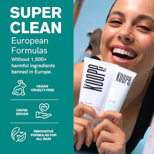 Koope Middleweight Face Cream, Moisturizer For All Skin Types, Balanced Hydration with Hyaluronic Acid, Baobab Oil, Anti-Pollution Shield, Free of Parabens, Sulphates & Fragrances, Vegan, 1.69 FL OZ