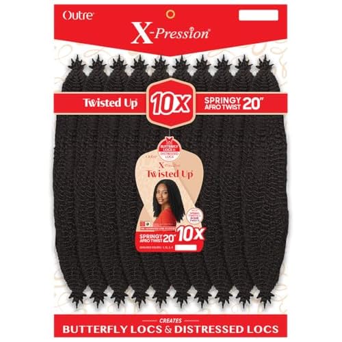 Outre X-Pression - Twisted Up - Springy Afro Twist 20" 10X (DARK BROWN 2)