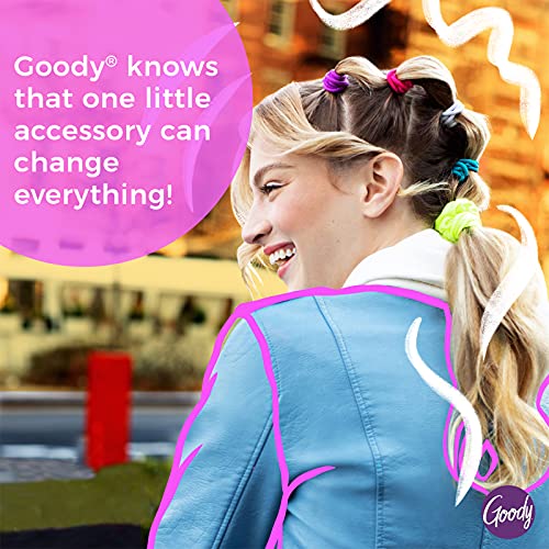 Goody Ouchless Hair Elastics ? No Pull, No Breakage, Tangle-Free Hold for Thick, Curly, Coily & Textured Hair ? 30 Count, Black, Long-Lasting Ponytail Holders for Women & Men