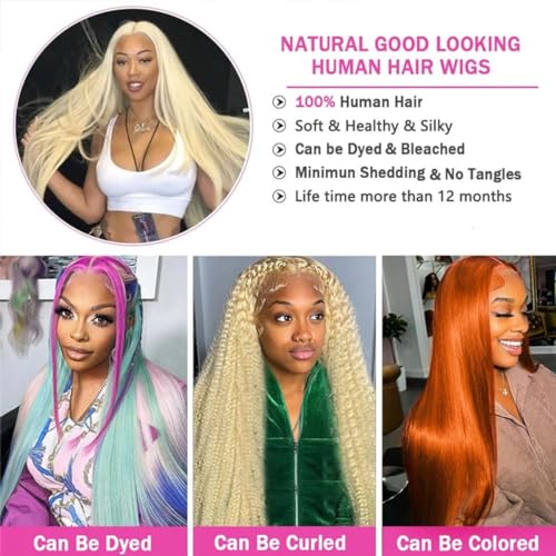 613 Blonde 3 Bundles Human Hair Straight 613 Human Hair 20 20 20 inch Double Weft 613 Blonde 100% 12A Unprocessed Virgin Human Hair Bundles 11oz/Pak
