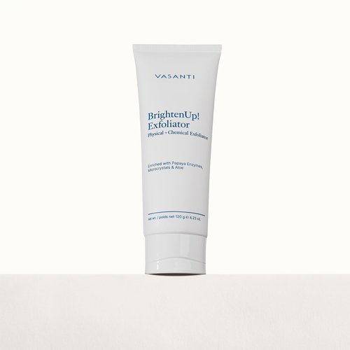 VASANTI Exfoliating Face Wash, Original Size (120g) - Enzymatic Face Rejuvenator which is Enriched with Papaya, Microcrystals, Aloe Vera - Get Healthy Glowing Skin