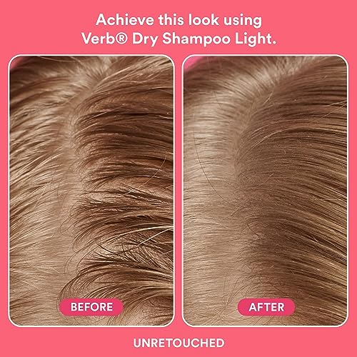 VERB Dry Shampoo Light - Refresh, Absorb Oils + Extends Styles - Refreshing Dry Shampoo Spray for Light Tones - Vegan, No Parabens or Harmful Sulfates