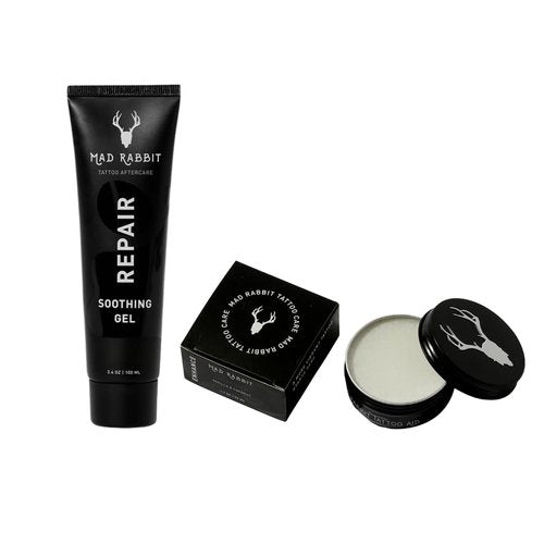 Mad Rabbit Tattoo Aftercare Soothing Gel & Moisturizer + Balm & Cream Bundle
