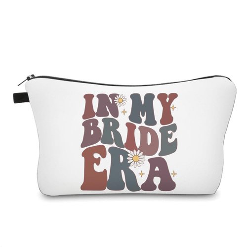 Baobeily In My Bride Era, Funny Engagement Gifts for Bride - Bridal Shower & Bachelorette Party Cosmetic Bag for Women