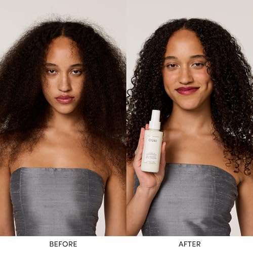 OUAI Leave In Conditioner & Heat Protectant for Hair - Prep Hair for Styling or Use as Detangling Spray to Fight Frizz & Flyaways - No Parabens, Sulfates or Phthalates (1.5 oz)