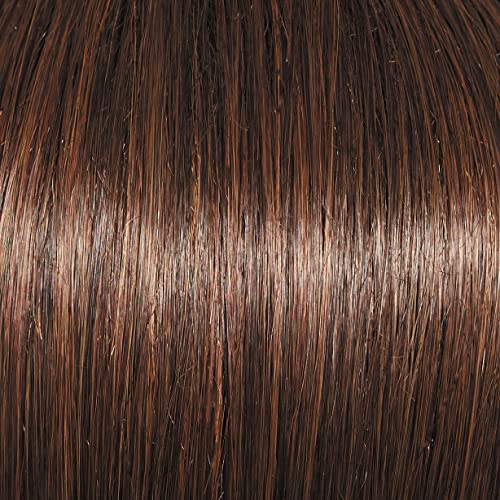 GABOR Ambitious Essential Collection Wig Cap, Mid-Length With Soft Bangs and Beachy Wave by Hairuwear, Medium Brown