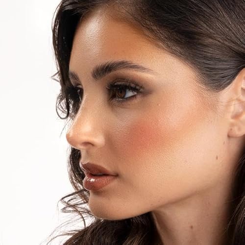 FARMASi Highligher Powder Blusher, Glow Boosting, Naturally Luminous Lightweight, Highly Pigmented, Soften and Moisturize the skin, Buildable Coverage Blush, Vegan 0.159 Fl Oz / 4.5g-01 Like Candy