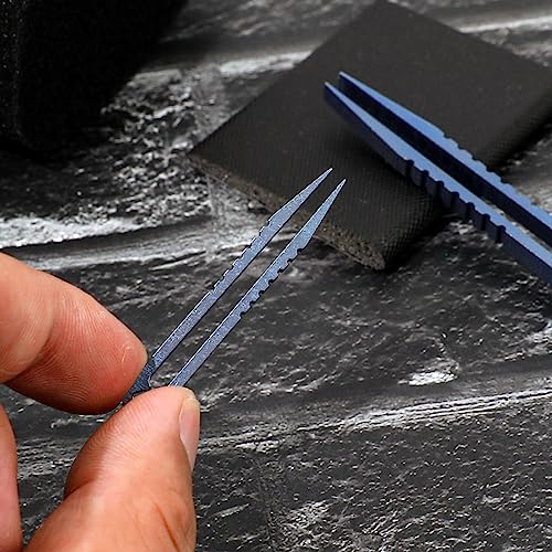 2Pcs Mini Titanium Tweezers, Portable Travel EDC Tweezers