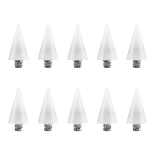 Beaupretty Nail Rhinestones Picker Wax Replacement Tips Point Drill Pen Head for Dual Ended Wax Nail DIY Art Decoration,10Pcs