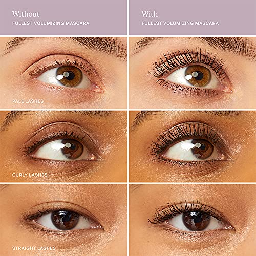 ILIA - Fullest Volumizing Mascara | Weightless, Buildable, Smudge + Flake-Free, Sensitive Eyes Safe | Full, Thick, Healthier Lashes | Non-Toxic, Vegan, Cruelty-Free (Full Size; 0.32 fl oz | 9.5 ml)