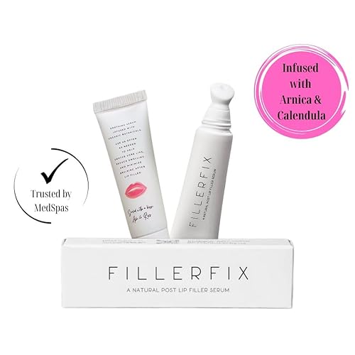 Organic Lip Filler Aftercare Serum with Cooling Ceramic Tip ? Arnica & Calendula for Relief After Lip Filler
