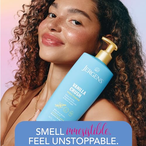 Jergens Shea Fusion Vanilla Crush Body Lotion, Moisturizer with Shea Butter & Vitamin E, 14 Fl Oz