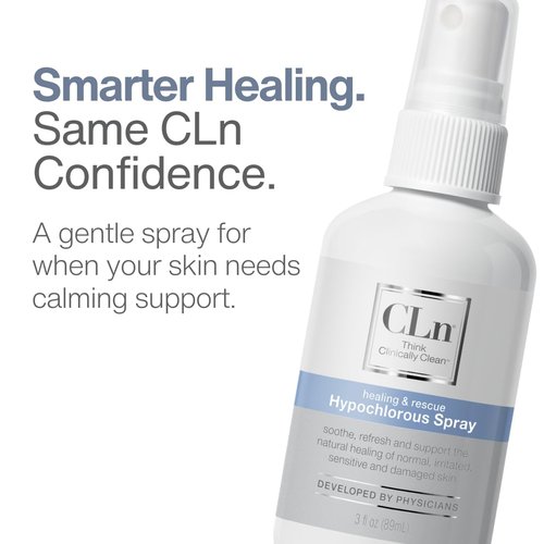 CLn® Hypochlorous Spray - Daily Cleansing Spray to Manage Minor Skin Cuts and Lacerations Without Alcohol, Antibiotics, Steroids or Fragrance, 3 fl. oz.