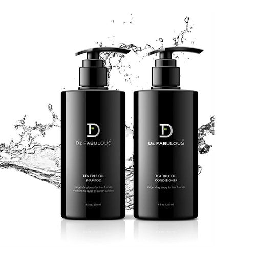 De Fabulous Tea Tree Oil Shampoo and Conditioner Set | (8.5 fl oz)