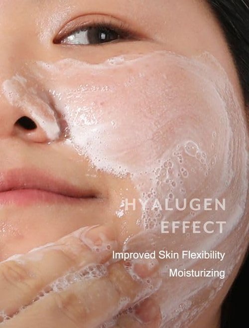 MIZON Hyalugen Gel To Foam Cleanser Collagen Hyaluronic Acid Hydrating Hypoallergenic Face Wash for Dry Skin Moisturizing Korean Skincare(100 ml/3.38 fl. oz) (Pack of 2)