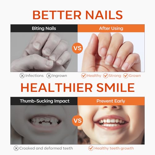 modelones Stop Biting Pen Nail Biting Prevention Thumb Sucking Deterrent Nail Biting Treatment for Kids & Adults Natural Nail Care Pen to Help Stop Nail Biting Habit Safe Solution for Biters