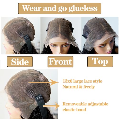 Natural Color Straight Human Hair Wig Pre Plucked Lace Front Wig Bleached Knots (24inches)