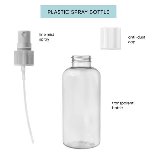 Cloralen - 24 Pack Empty Spray Bottles 2oz Travel Spray Bottle - Fine Mist Spray Bottle, Small Plastic Spray Bottle with Cap and Leak-Proof Loop, BPA Free, TSA Approved Travel Bottles