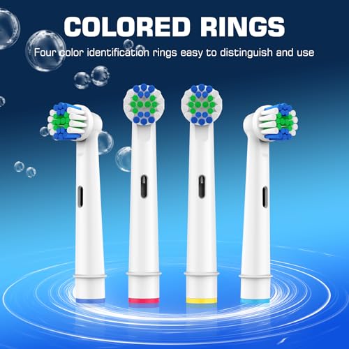 Replacement Toothbrush Heads Compatible with Oral B Braun, 8 Pack Soft Replacement Brush Heads Compatible with Oral B Electric Toothbrush Heads Refill Pro 1000//7000/9600/500/3000/8000